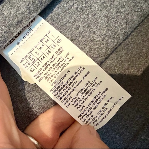 MaxMara Gray Wool Wrap Coat - size 12 new with tags - Picture 8 of 12